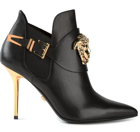 versace heels leaves|Versace heel boots.